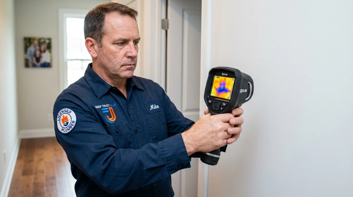 Thermal imaging leak detection by Johns Plumbing LLC in Hampshire